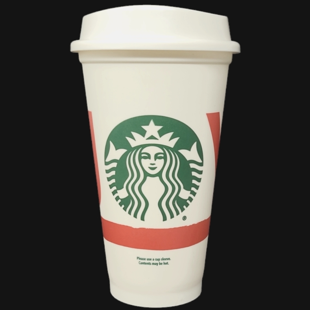 2012 STARBUCKS 16oz REUSABLE COFFEE CUP W/LID - JOY